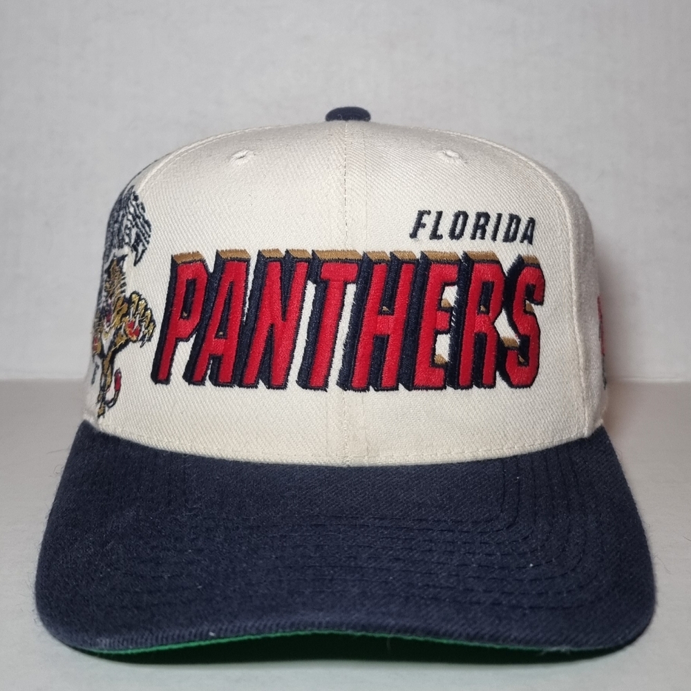 Vintage 90s Florida Panthers Sports Specialties Shadow NHL Hat Cap Snapback 🔥